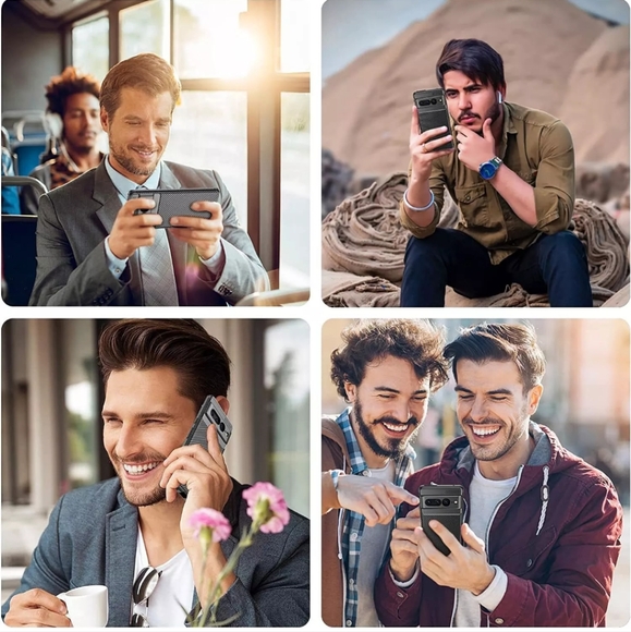 Google Pixel 7A Black Phone Case Fiber Rubber Cover Shockproof NEW 📱 - Picture 6 of 13